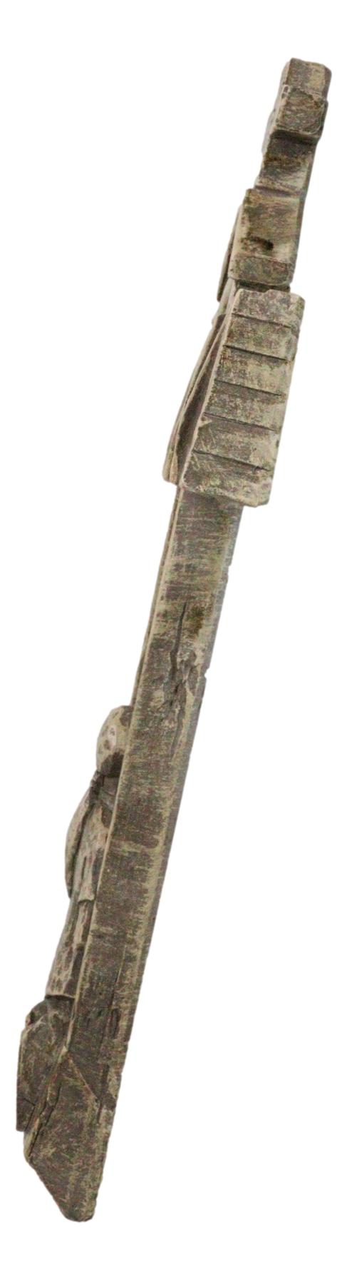 Rustic Faux Stone Church House Of Prayer Kneeling Girl Confirmation Wall Cross