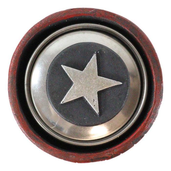 Rustic Lone Western Star Shotgun Bullet Shell Spring Barrel Toothpick Holder