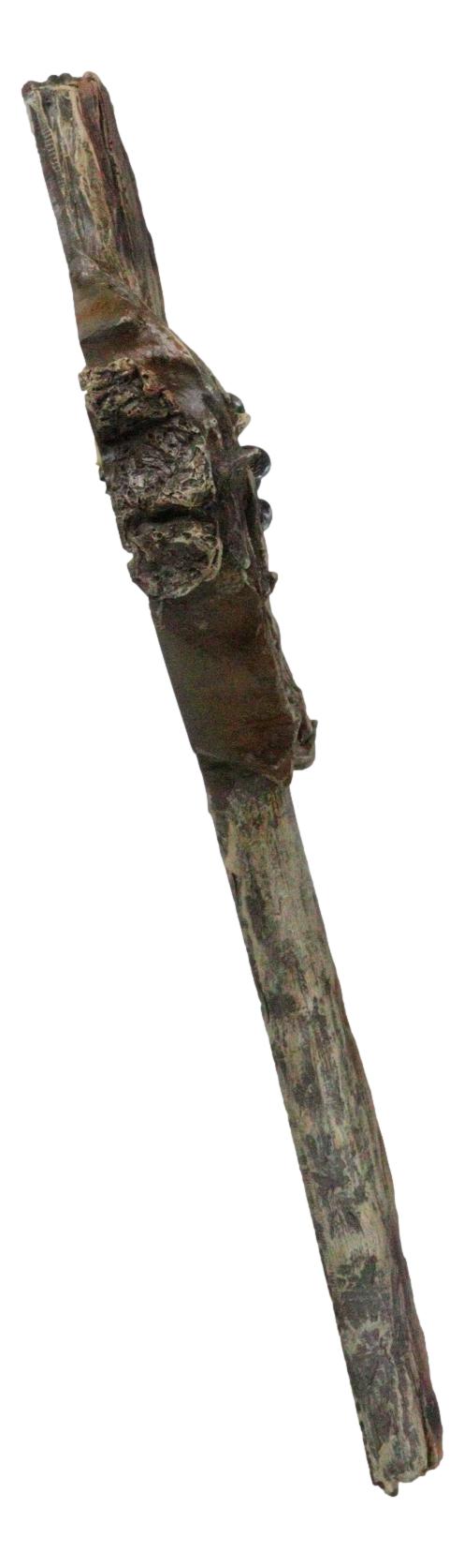 Rustic Via Dolorosa Calvary Crown Of Thorns And Nails Faux Wooden Wall Cross