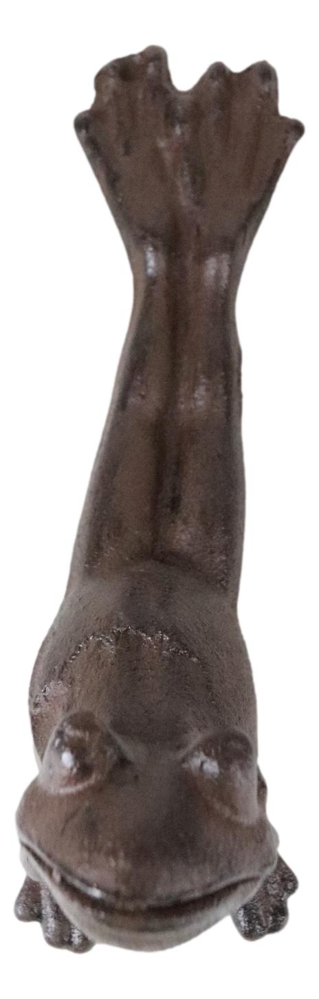 Rustic Vintage Cast Iron Stretching Yoga Toad Frog Decorative Door Wedge Stopper