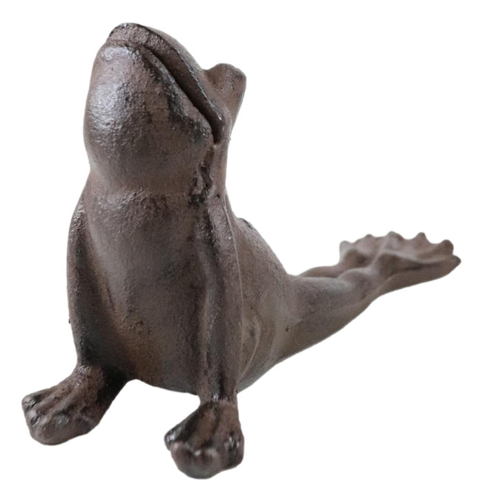 Rustic Vintage Cast Iron Stretching Yoga Toad Frog Decorative Door Wedge Stopper