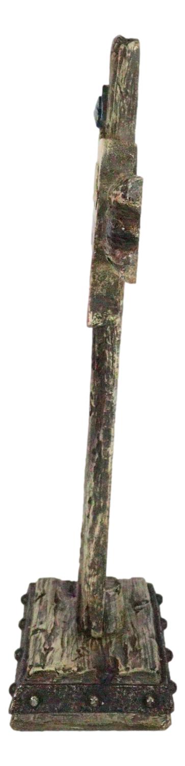 Rustic Western Patriotic Lone Star State Map God Bless Texas Standing Cross