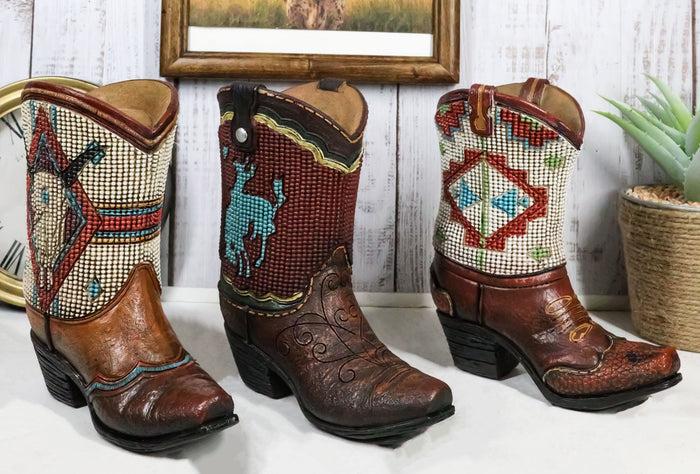 Rustic Western Patriotic Texas State Flag Cowboy Boot Money Coin Piggy Bank