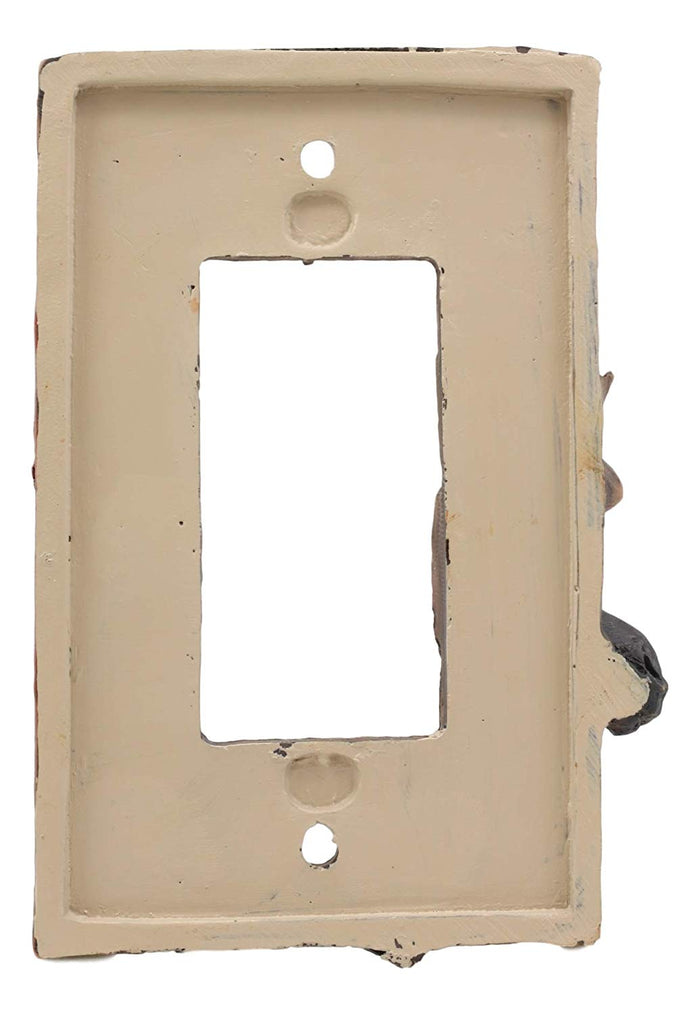 Rustic Western Pine Stag Elk Moose Single Gang Rocker Switch Plate Cover Set 2pc