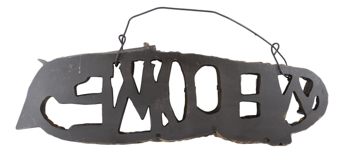 Rustic Western Revolver Pistol Ropes And Ammo Shells Welcome Wall Sign Decor