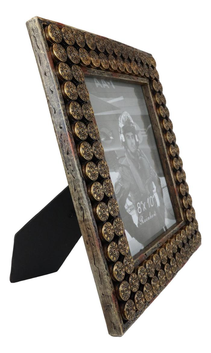 Rustic Western Wild West 12 Gauge Shotgun Bullet Casings 8"X10" Picture Frame