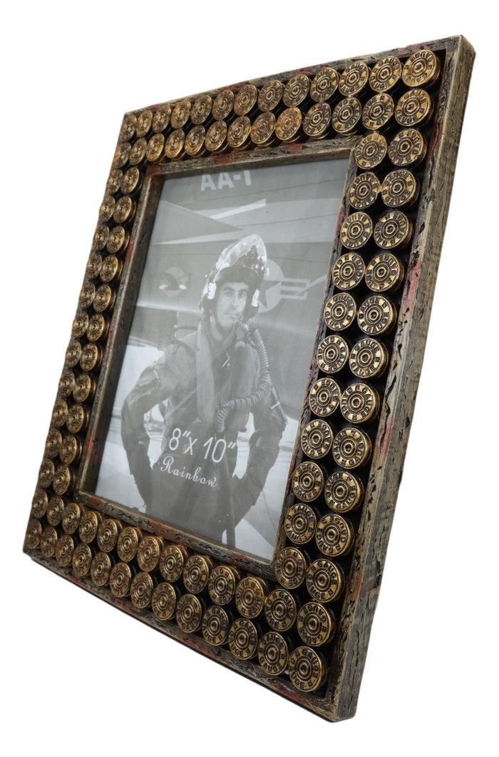 Rustic Western Wild West 12 Gauge Shotgun Bullet Casings 8"X10" Picture Frame