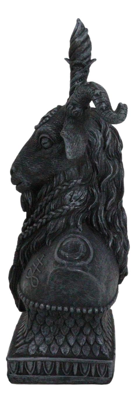Sabbatic Goat Baphomet Bust Figurine 8"Tall Idol Worship Goat Of Mendes