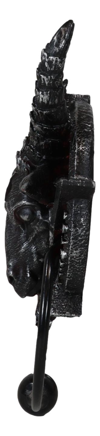 Sabbatic Goat Of Mendes Baphomet With Blood Pentagram Head Door Knocker