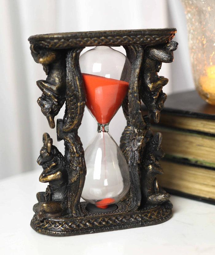 Sabbatic Goat Of Mendes Winged Baphomet Invertible Sand Timer Statue