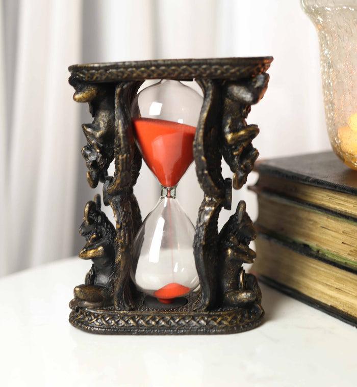 Sabbatic Goat Of Mendes Winged Baphomet Invertible Sand Timer Statue