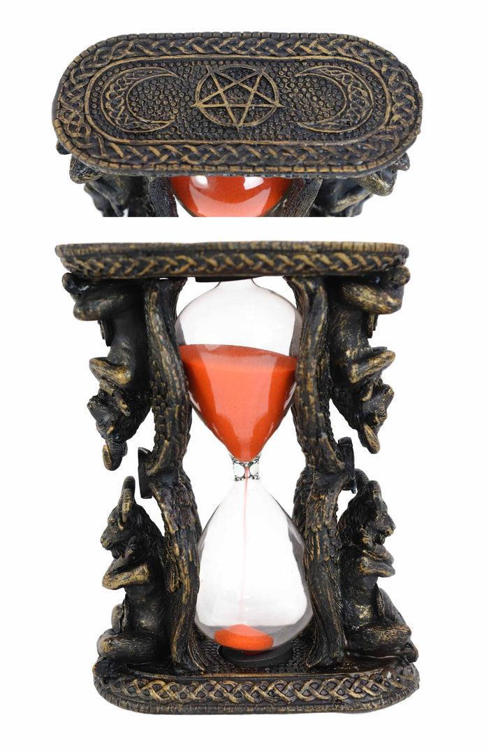 Sabbatic Goat Of Mendes Winged Baphomet Invertible Sand Timer Statue