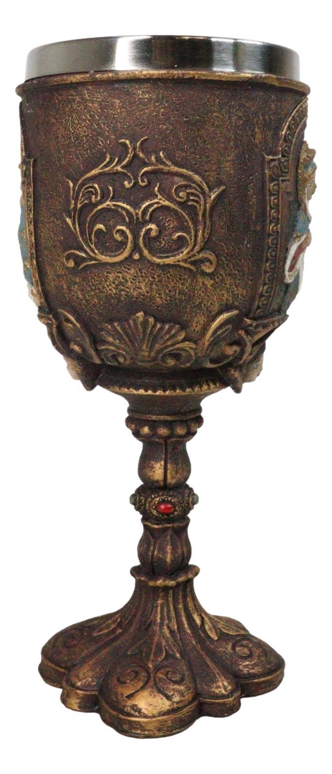 Sacred Heart Of Mary Immaculate Compassion Of The Virgin Mother Wine Goblet