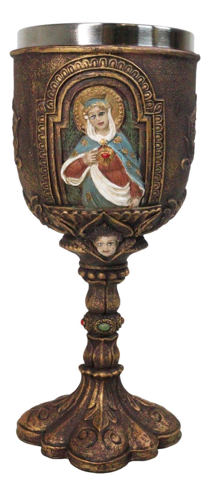 Sacred Heart Of Mary Immaculate Compassion Of The Virgin Mother Wine Goblet Sacred Heart Of Mary Immaculate Compassion Of The Virgin Mother Wine Goblet
