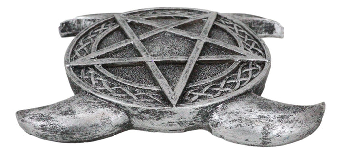 Sacred Moon Triple Goddess Pentagram With Celtic Knotwork Incense Stick Holder