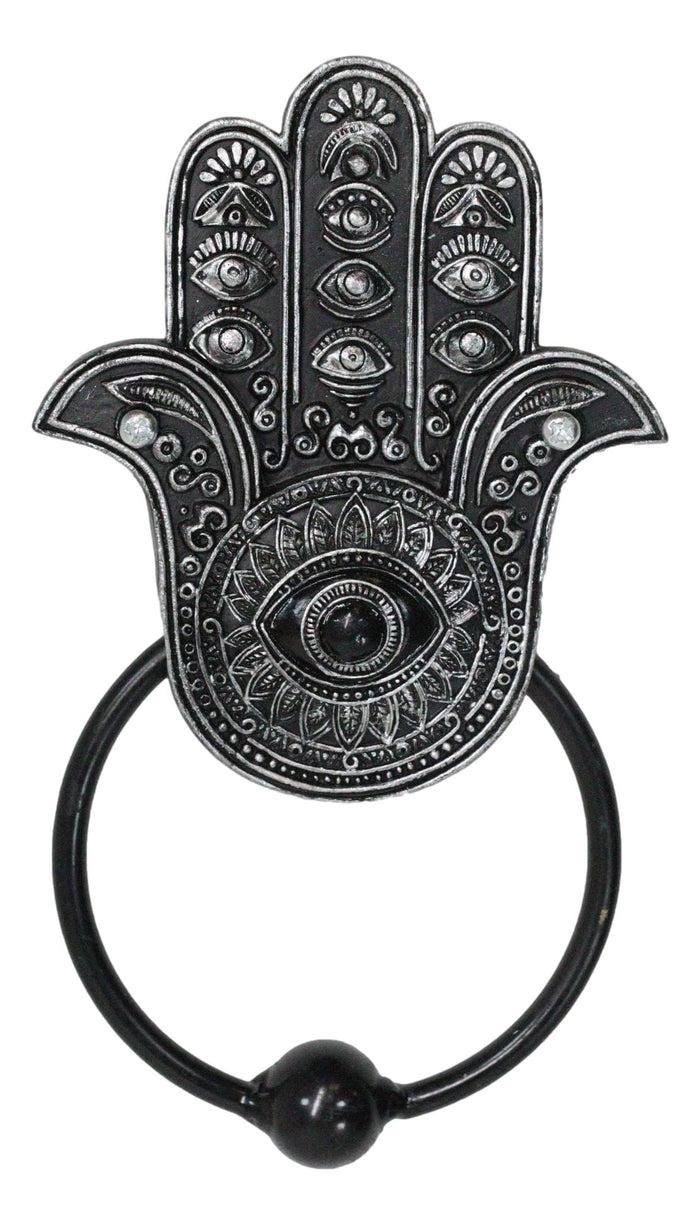Sacred Symbols Hand of God Hamsa Palm with Evil Eye Decorative Door Knocker Sacred Symbols Hand of God Hamsa Palm with Evil Eye Decorative Door Knocker