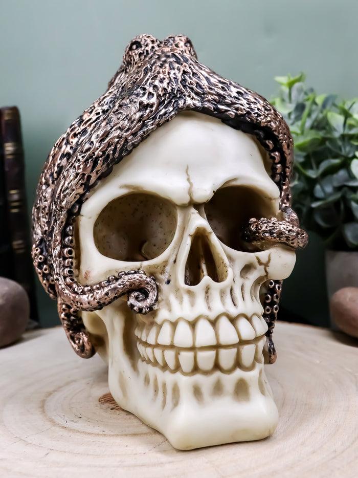 Sea Monster Kraken Octopus Skull Statue 6"Tall Nautical Ocean Terror Myth Decor