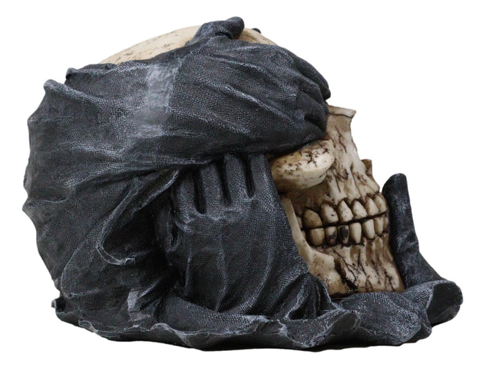 See Hear Speak No Evil Skull Deathly Gallows Gothic Grim Pantomime Figurine