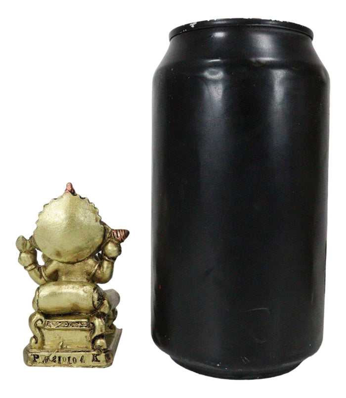 Set Of 12 Hindu Elephant God Ganapati Ganesha In Baby Form Miniature Figurines
