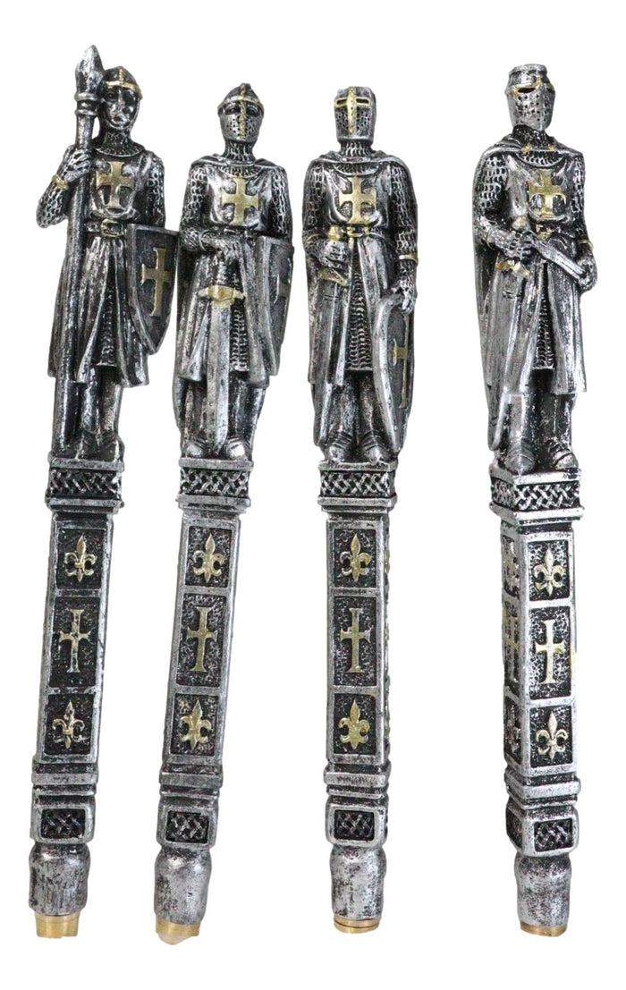 Set Of 12 Medieval Crusader Templar Knights Of The Cross Le Fleur Writing Pens