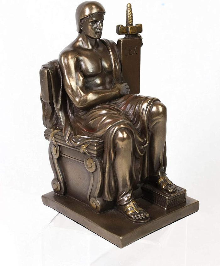 Set Of 2 Contemplation Of Justice And Authority Of Law LEX Figurine Book Ends