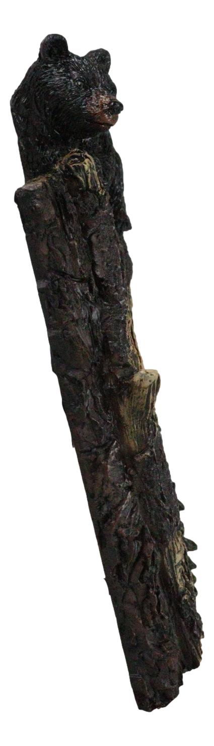 Set Of 2 Rustic Forest Black Bears Climbing Tree Double Receptacle Outlet Covers