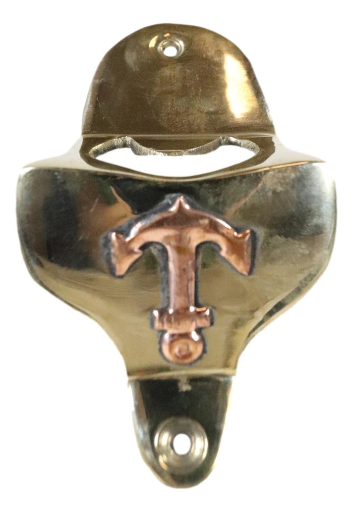 Set Of 2 Vintage Traditional Brass Metal Nautical Ship Anchor Wall Bottle Opener