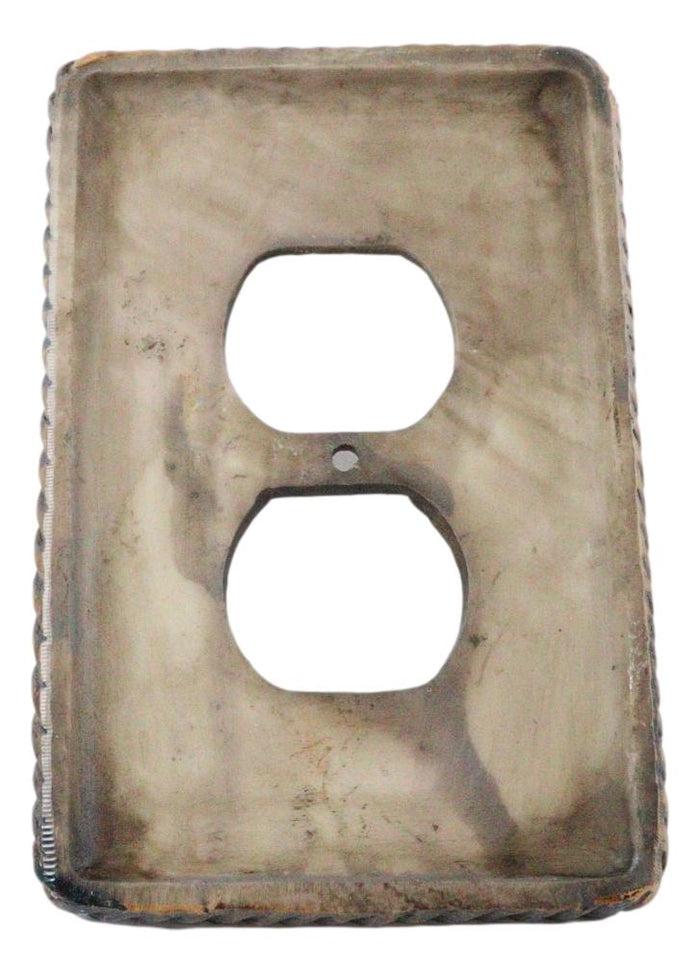 Set Of 2 Western Cowboy Boots Faux Wood Wall Double Receptacle Outlet Plates