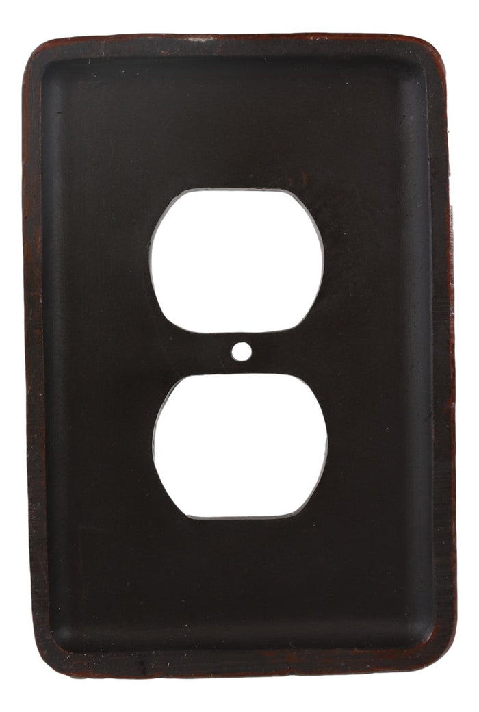 Set Of 2 Western Cowboy Six Shooter Pistols Double Receptacle Outlet Wall Plates