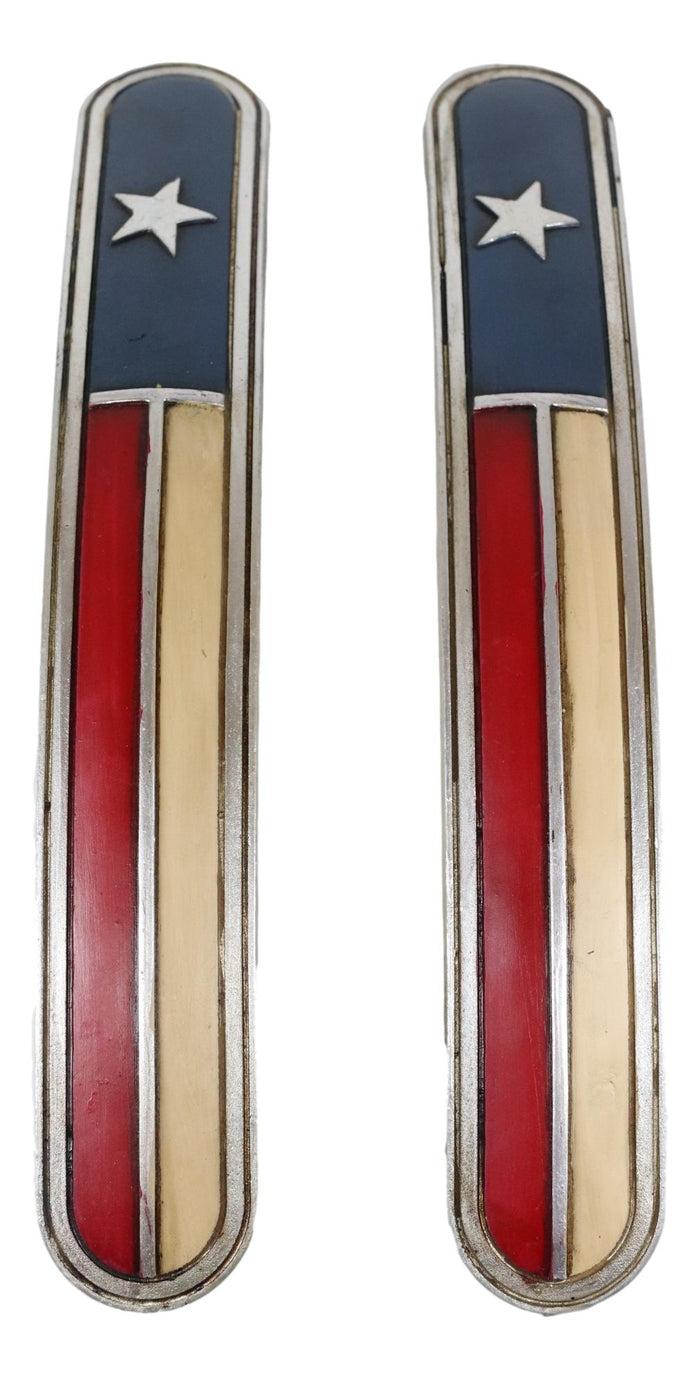 Set Of 2 Western Cowboy Texas Flag Drawer Cabinet Furniture Bar Pull Knobs