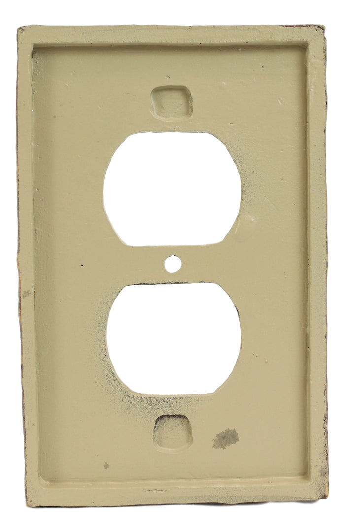 Set Of 2 Western Horse Pine Trees Silhouette Wall Double Receptacle Outlet Plate