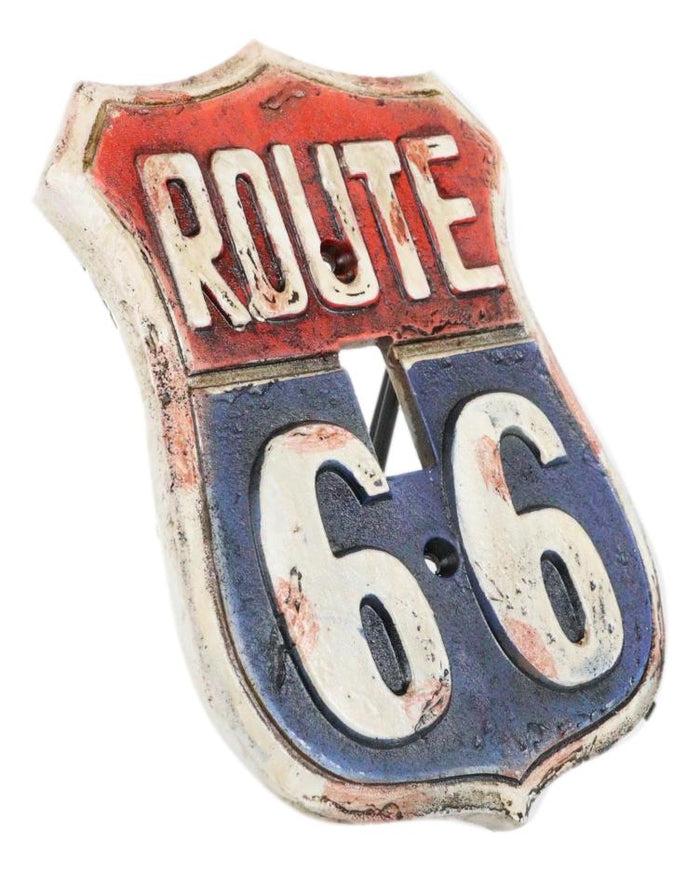 Set Of 2 Western US Highway Route 66 Sign Single Toggle Switch Wall Plates
