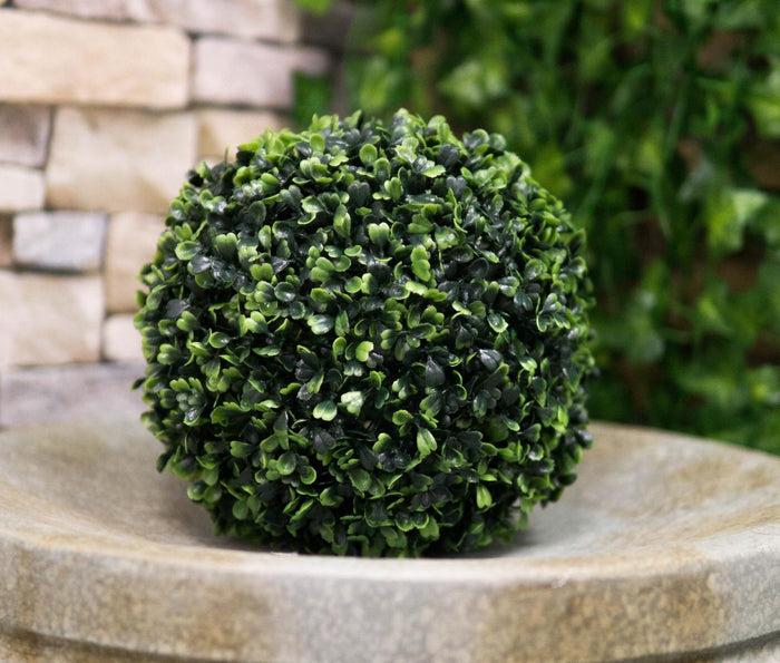 Set Of 3 Home And Garden 9"D Round Green Artificial Faux Boxwood Topiary Ball
