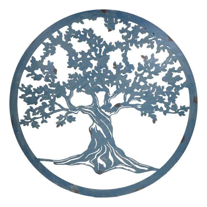 Set Of 4 Colorful 23" Oversized Celtic Tree Of Life Medallion Wall Circle Decors