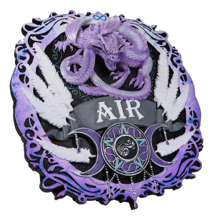 Set Of 4 Elements Earth Air Water Fire Triple Moon Mythical Creatures Figurines