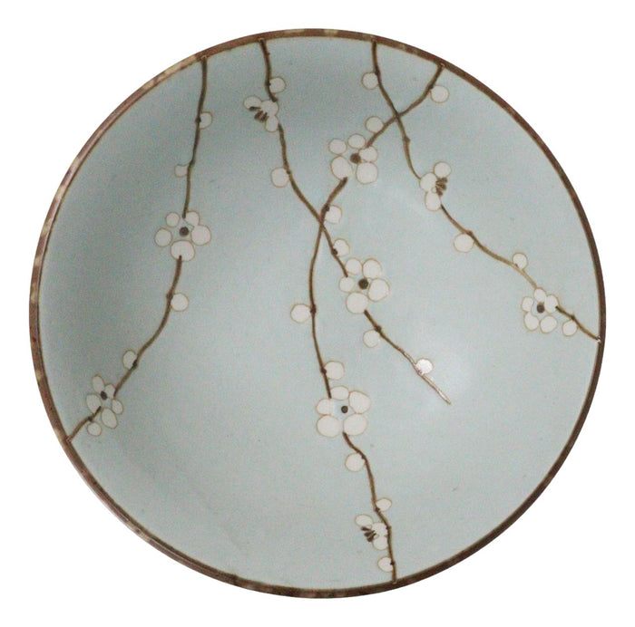 Set Of 4 Japan Made Sakura Cherry Blossoms Porcelain Ramen Soup Large Bowls 46oz