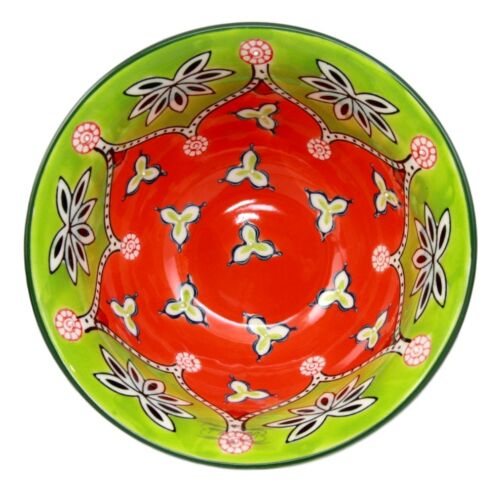 Set Of 4 Luxury Silver Plated Ceramic Personal Dining Bowls 6"D Green Clovers