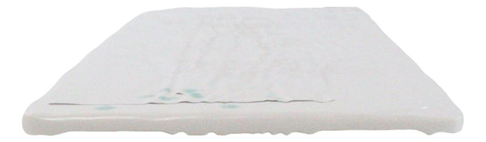 Set Of 4 Modern Yukino Hana Snowflakes Melamine Large Serving Platters 16" Long