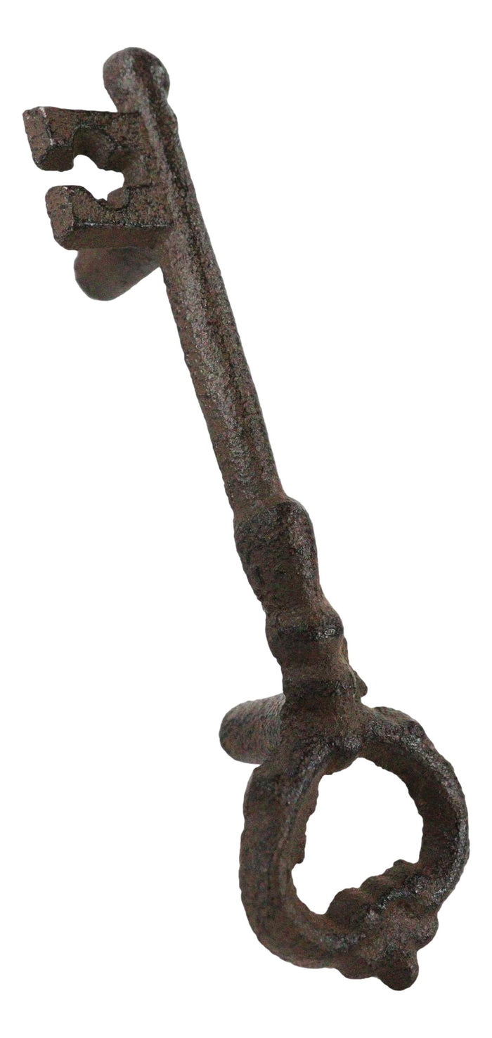 Set Of 4 Rustic Cast Iron Decorative Antique Key Shaped Drawer Bar Handle Pulls