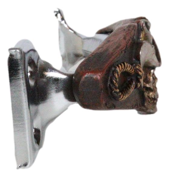 Set Of 6 Country Western Cowboy Skull With Gallow Ropes Drawer Handle Bar Pulls