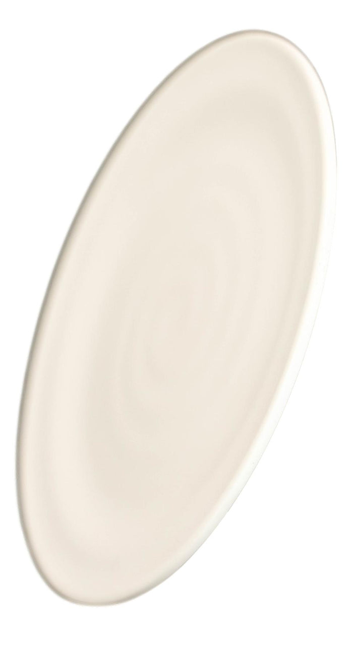 Set Of 6 Modern Irregular Matte White Melamine Small Appetizer Dessert Plates