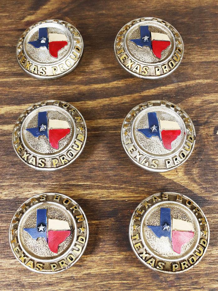 Set Of 6 Western Texan Map Texas Born And Proud Drawer Cabinet Furniture Knobs