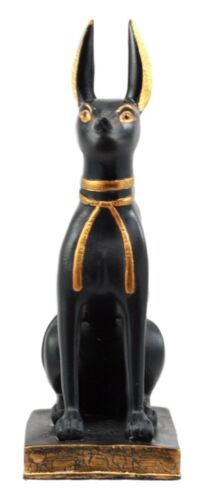 Sitting Ancient Egyptian God Anubis Jackal Dog Figurine 5"H God Of The Afterlife