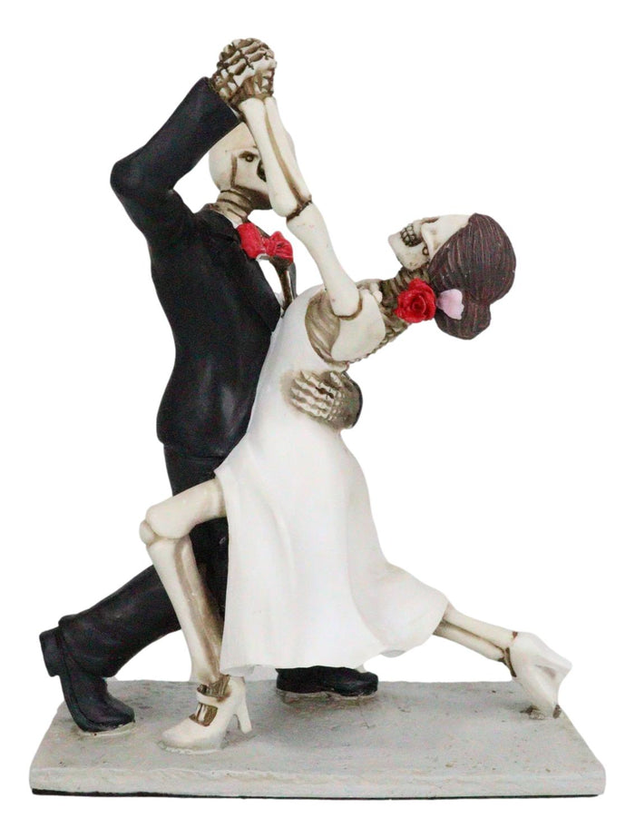 Skeleton Wedding Couple Dancing Day Of The Dead Dia De Los Muertos Figurine