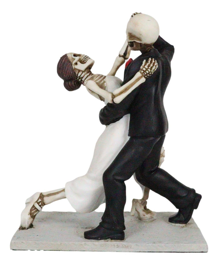 Skeleton Wedding Couple Dancing Day Of The Dead Dia De Los Muertos Figurine