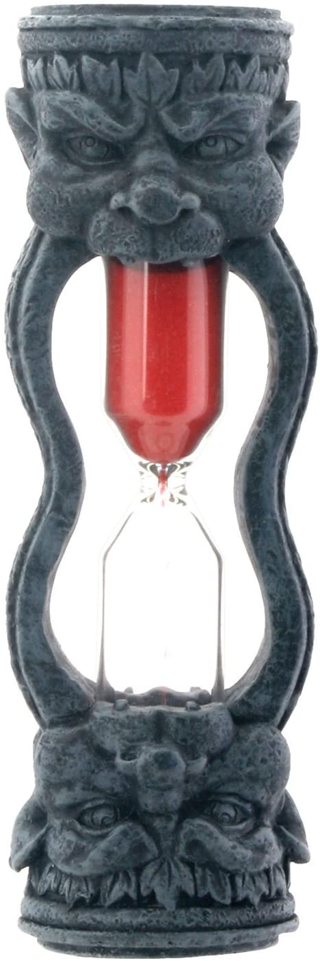 Small Gargoyle Sand Timer Collectible Figurine 5" Height 4.5 Minutes Duration
