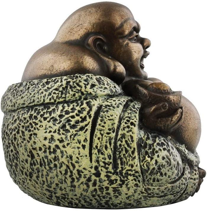 Small Happy Buddha Luck And Wealth Sculpture Statue Bodhisattva Enlightenment