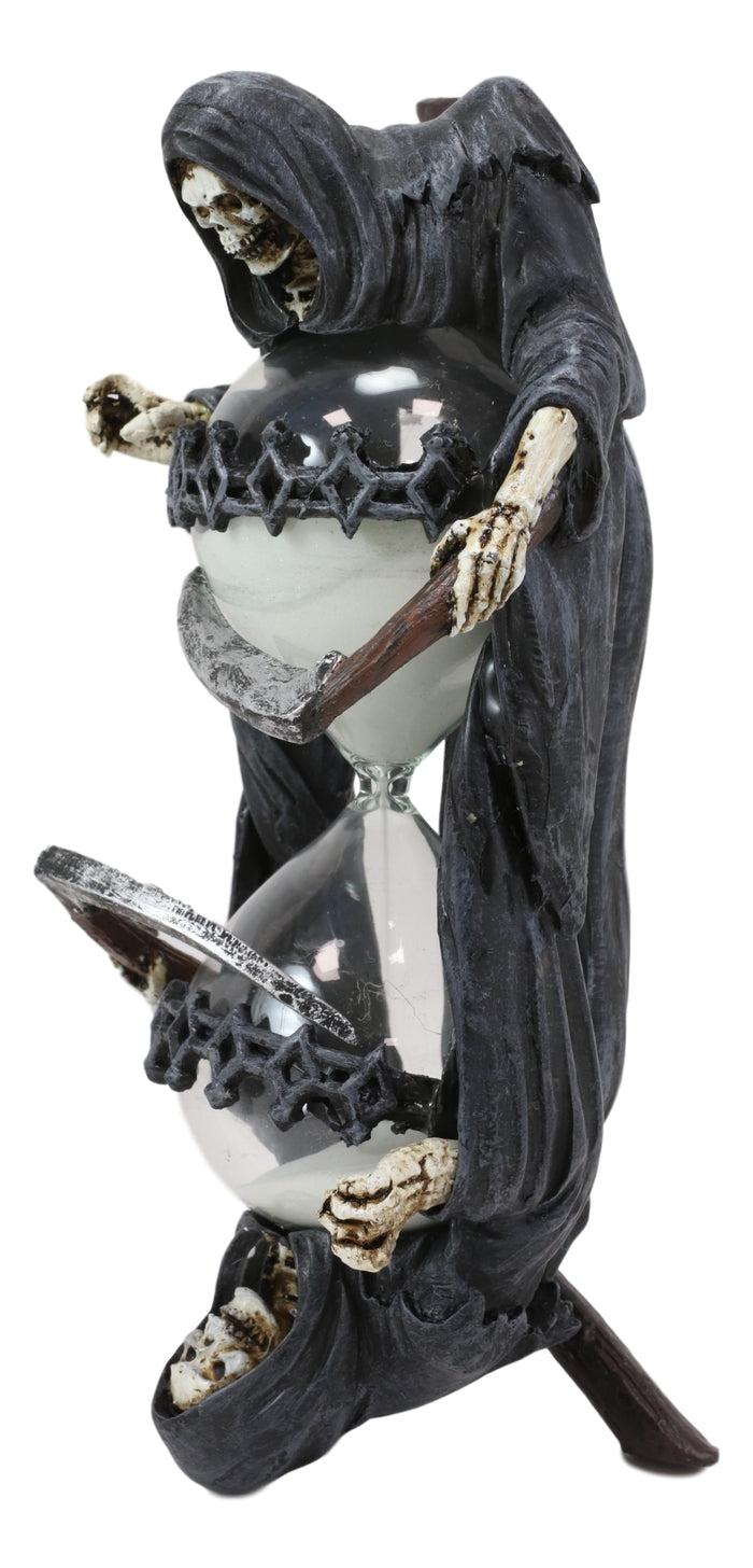 Soul Harvester Time Waits For No Man Gothic Grim Reaper With Scythe Sand Timer