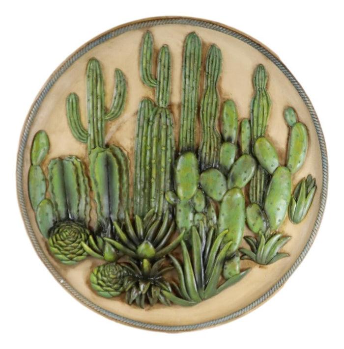 Southwestern Boho Chic Desert Beauty Cactus Cacti Bush Forest Wall Plate Decor