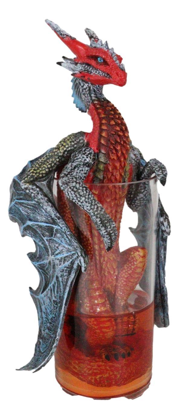 Spirit Cocktail Drink Long Island Ice Tea Dragon In Glass Shooter Figurine